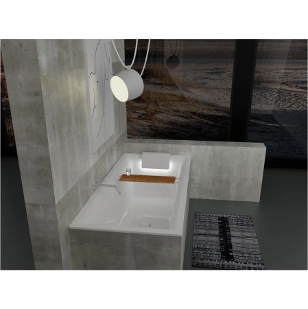 акриловая ванна riho still square 180х80 b099003005 (br0100500k00130) led r без гидромассажа