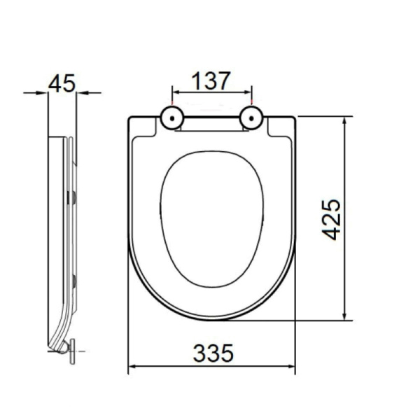 сиденье для унитаза orange c01-003w с микролифтом