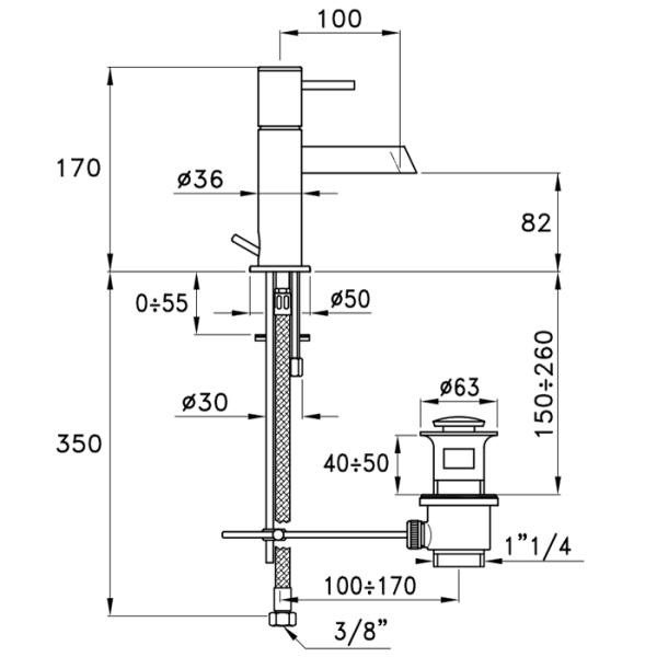 смеситель для раковины stella lucilla ll 00102 cr00