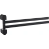 Полотенцедержатель Wonzon & Woghand Carbon WW-7731 37,4 см, поворотный, двойной, черный матовый