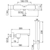 смеситель для ванны webert one-x ox850101741