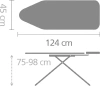 гладильная доска brabantia c 219764 124х45, счастливое сияние