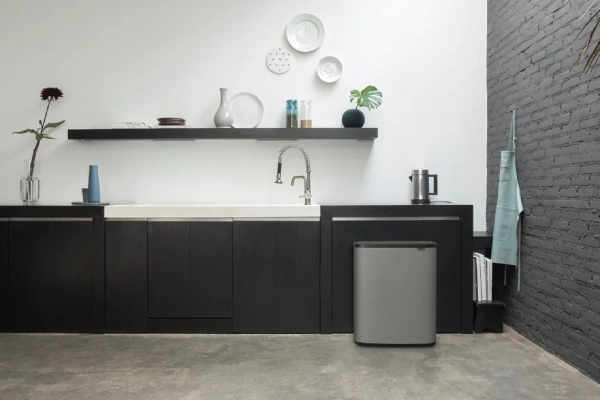 Мусорное ведро Brabantia Bo Touch Bin 221460 30+30 л, серое