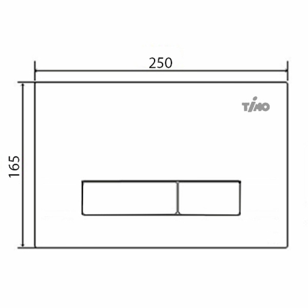 кнопка для инсталляции timo inari fp-003mb черная матовая