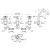 смеситель на борт ванны stella eccelsa ec 02312 cr00