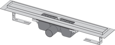 душевой лоток alcaplast apz1smart-line-750 с опорами и решеткой