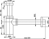 сифон для раковины alcaplast a400