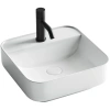 раковина ceramicanova element cn5014 накладная, 39x39 cм, белая