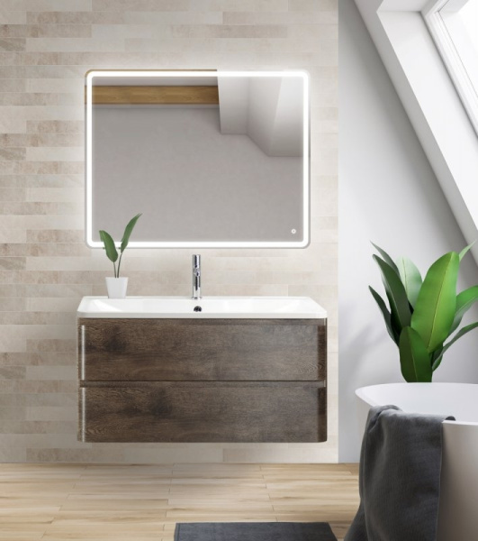 тумба под раковину belbagno albano-900-2c-so-rng подвесная robere nature grigio