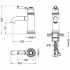 смеситель для раковины aquatek классик aq1510pg полированное золото