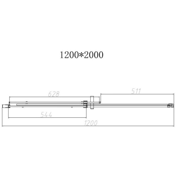 душевая дверь 120 см vincea dice vds-4d120cl прозрачное