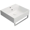 Раковина GSI Kube X 9430109 подвесная, 50x47 см, Bianco opaco (Белый матовый)