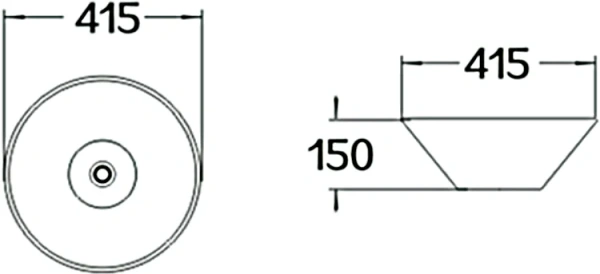 раковина 41.5x41.5 см santiline sl-1068