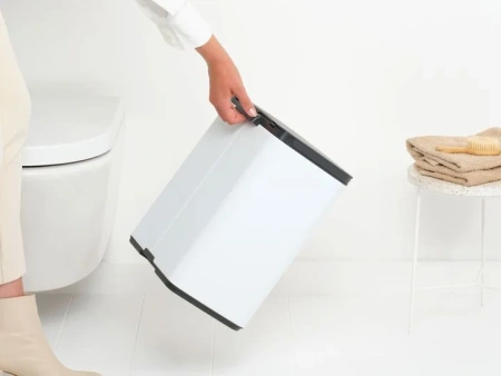 мусорное ведро brabantia bo 222467 12 л, белое