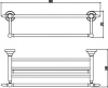полка для полотенец 65,2 см savol 68a s-06844a