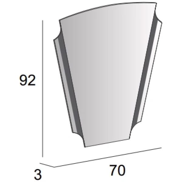 зеркало cezares 70 45020 с подсветкой с подогревом