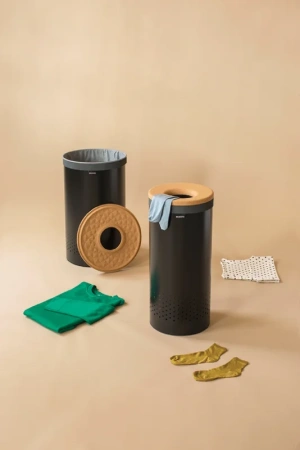 корзина для белья brabantia 120022 черная