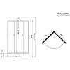 душевая кабина niagara classic 90x90 ng-6701-14bkt без гидромассажа