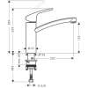 смеситель для кухонной мойки hansgrohe focus m41 31806800