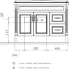 тумба с раковиной comforty палермо 120
