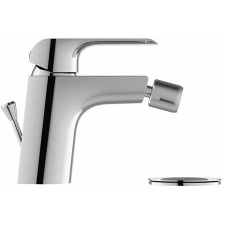 смеситель ravak flat x070122 для биде, с донным клапаном, хром
