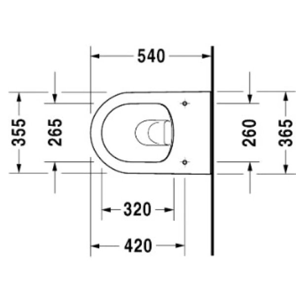 унитаз подвесной безободковый duravit darling new 2557090000, без сиденья, цвет белый.