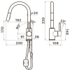 смеситель для кухни omoikiri shinagawa sb-c 4994458 хром