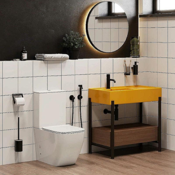 унитаз-компакт ceruttispa mimi ct8707 безободковый, с сиденьем микролифт, белый