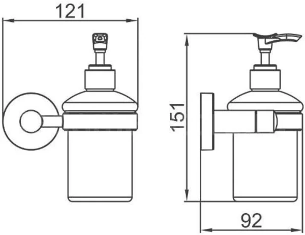 Дозатор для мыла D-lin 280 D295280 сатин