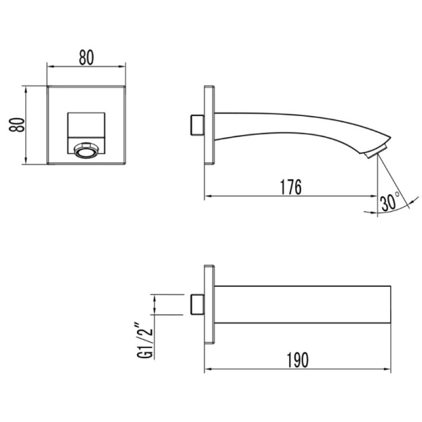 излив для ванны lemark lm4581c