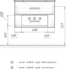 тумба с раковиной comforty парма 80 дуб дымчатый