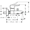 смеситель для ванны hansgrohe metris 31480000