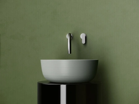 раковина ceramicanova element cn6073mh накладная, ø36 см, антрацит матовый