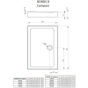 душевой поддон 100x90 см radaway doros d compact sdrd1090-05