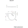 акриловый поддон 100x90 см radaway delos p 4z19035-03n