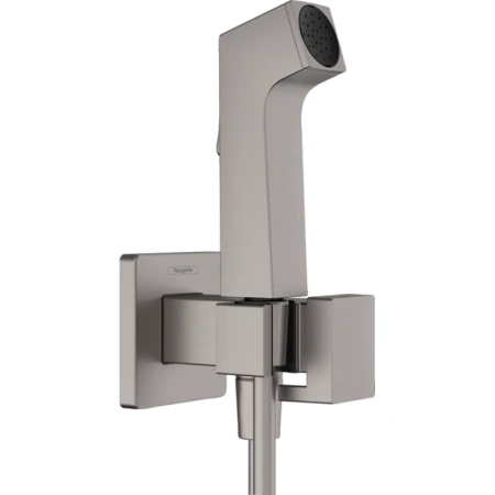 Гигиенический душ Hansgrohe Bidette 1jet E 29233340 со смесителем, черный хром матовый