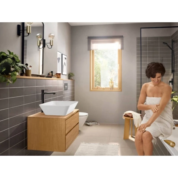 смеситель для раковины с донным клапаном coolstart hansgrohe rebris e 72581670