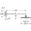 верхний душ 210 мм grohe rainshower cosmopolitan 26171000