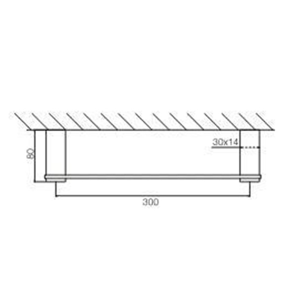 Полотенцедержатель Fima Carlo Frattini Quadra F6020/30CR