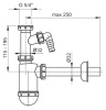 сифон для раковины alcaplast a430p