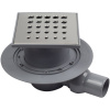 душевой трап 144x144/50 мм pestan confluo standard drops 1 13000009, хром