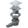 душевой трап 144x144/50 мм pestan confluo standard drops 1 13000009, хром