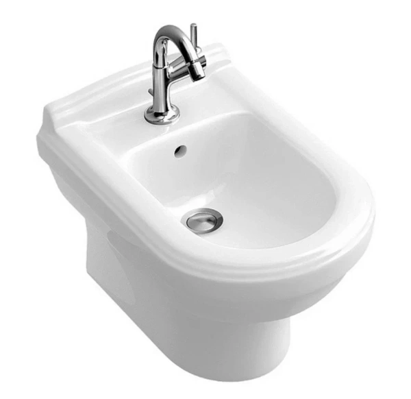 биде подвесное villeroy & boch hommage 7441 b0r1 alpin