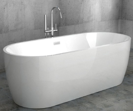 Акриловая ванна Abber AB9219 175х80 см, без гидромассажа, цвет белый