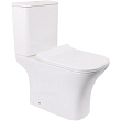 Унитаз компакт Cerutti SPA CT7192 с бачком и сиденьем микролифт, безободковый, цвет белый