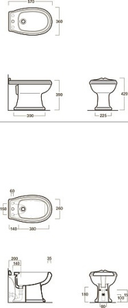 биде напольное simas arcade ar 833