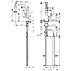 смеситель для кухни hansgrohe talis select m51 73868000, хром