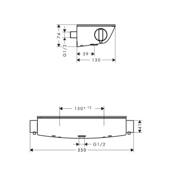 термостат для душа hansgrohe ecostat select вм - renovation 13111000
