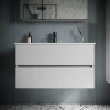 тумба под раковину sancos urban 890х450х550, c двумя ящиками, белая глянцевая арт. ur90w