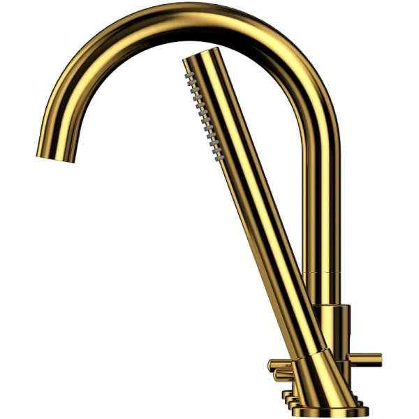 смеситель на борт ванны whitecross y gold y1232gl золото